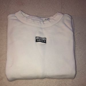 White adidas crew neck